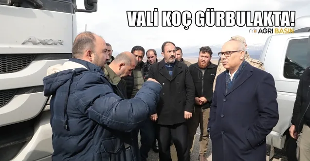 Vali Mustafa KOÇ Gürbulak sınır kapsında şoförleri dinledi