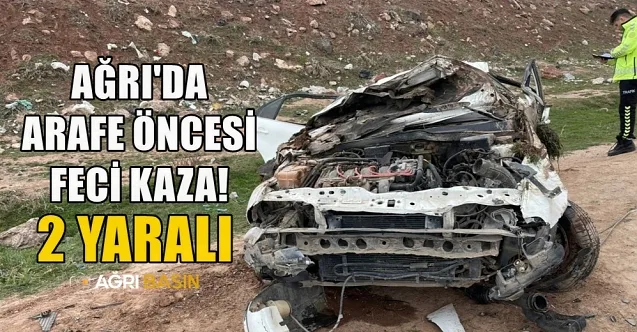 Ağrı Doğubayazıt’ta Bayram Arafesi Kaza! 2 Yaralı