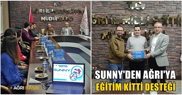 SUNNY Ağrı’da 200 Adet Eğitim Kiti Desteği Sundu