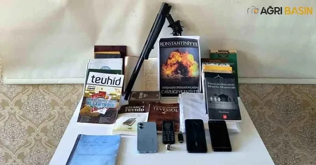 Ağrı’da DEAŞ Operasyonunda Ele Geçirilen Materyaller
