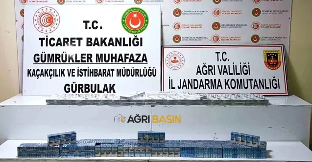 Ağrı’da Jandarma Operasyonunda 830 Paket Kaçak Sigara Ele Geçirildi