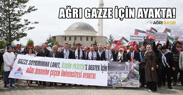 Ağrı İbrahim Çeçen Üniversitesi Özgür Filistin İçin Ayakta