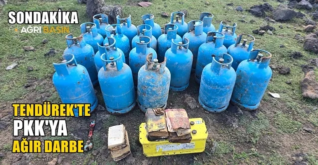 Tendürek Dağı’nda Terör Örgütüne Ait Mağara Ele Geçirildi