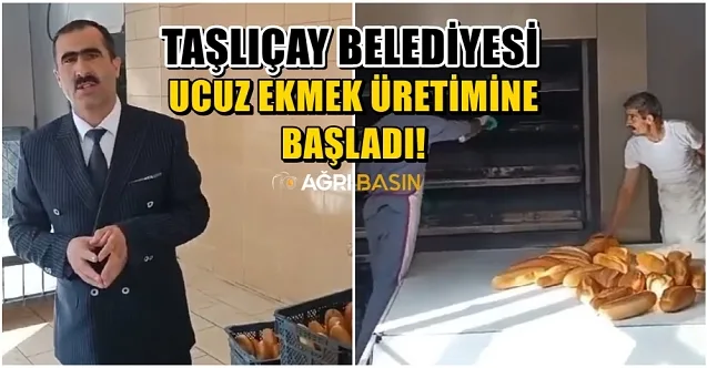 Taşlıçay Belediyesi Ucuz Ekmek Üretimine Başladı