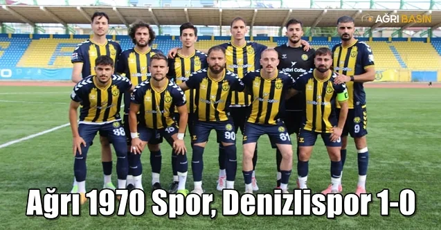 Ağrı 1970 Spor, Denizlispor’u 1-0’lık Skorla Yendi