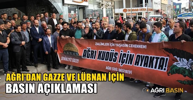 Ağrı Kudüs Platformu’ndan Gazze’ye Destek İçin Güçlü Mesaj