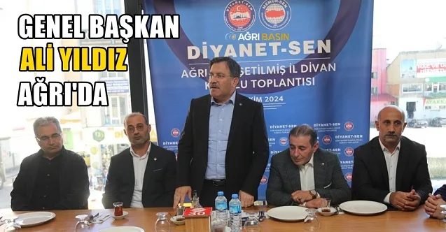 Diyanet-Sen Ağrı İl Divan Kurulu Toplantısı Ali Yıldız’ın Katılımıyla Gerçekleşti