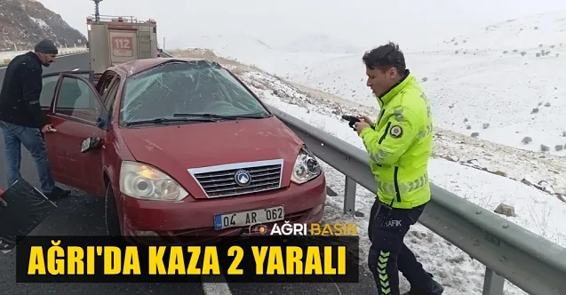 Ağrı’da Araç Takla Attı: 2 Yaralı