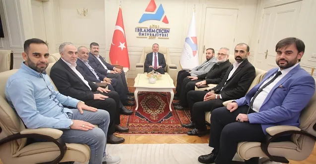 Suriyeli Akademisyenlerden AİÇÜ Rektörü Karabulut’a Ziyaret