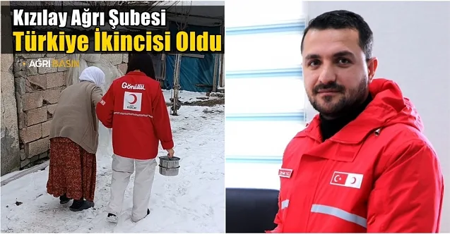 Türk Kızılay Ağrı Şubesi Türkiye İkincisi Oldu