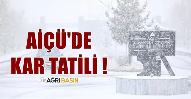 Ağrı İbrahim Çeçen Üniversitesi’nde Eğitime 1 Gün Ara Verildi!