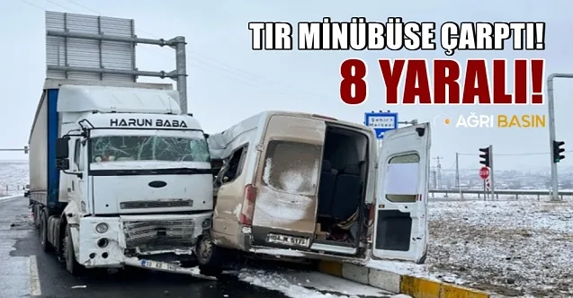 Ağrı Tutak’ta Feci Kaza: 2’si Ağır 8 Yaralı