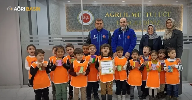 Ağrı’da Minik Yüreklerden Gazze’ye Büyük Destek