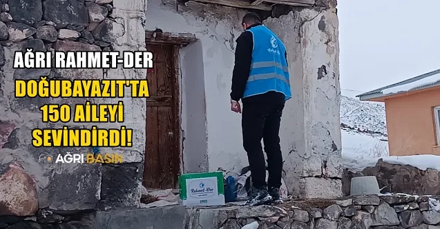 Ağrı Rahmet-Der Doğubayazıt’ta 150 Aileye Gıda Yardımı