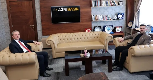 Ağrı Ticaret Borsası Başkanı Ömer Yıldırım’dan Kökrek’e ziyaret