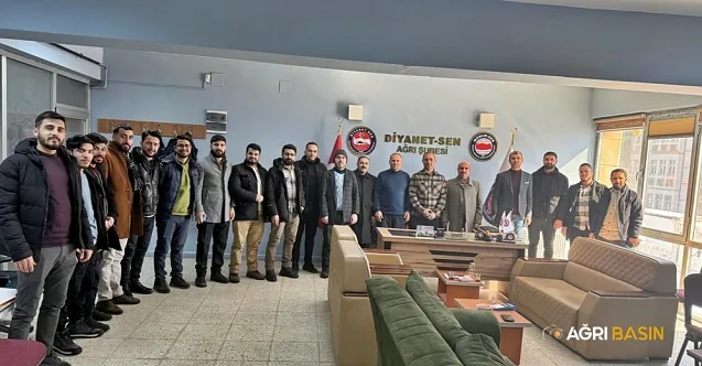 Diyanet-Sen Ağrı Şube Başkanı Yakut, Taşlıçay Temsilciliğini Ağırladı