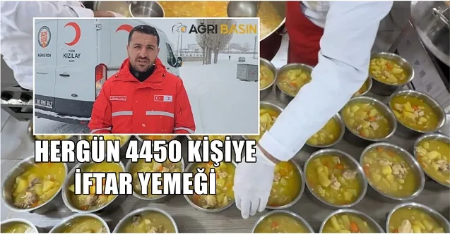 Kızılay Ağrı Şubesi’nden Ramazan Boyunca 4.450 Kişiye İftar Yardımı
