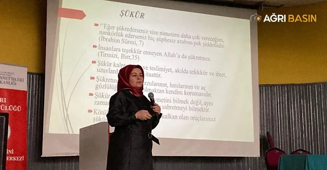 Lütfiye Ötken’den “Sabır, Şükür ve Merhamet” Konferansı