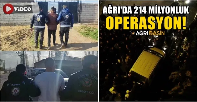 Ağrı Merkezli 3 İlde Göçmen Kaçakçılığı Operasyonu