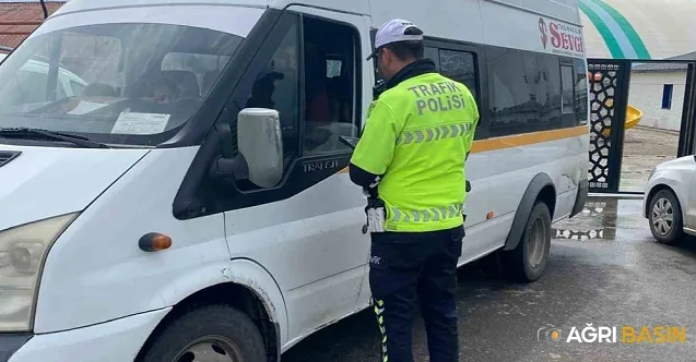 Ağrı’da Okul Servisi Denetimlerinde 114 Araç Kontrol Edildi