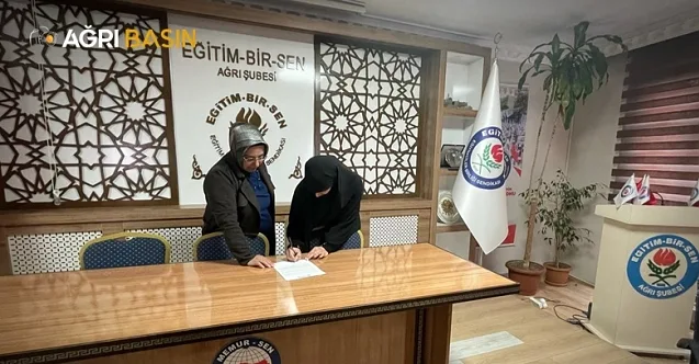 HÜDA PAR Ağrı Kadın Kolları’ndan Memur-Sen’e Anlamlı Destek Ziyareti