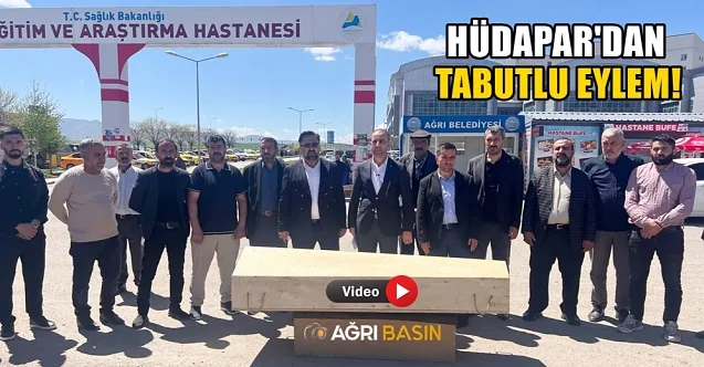 HÜDA PAR’dan Hastane Önünde Tabutlu Eylem