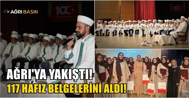 Ağrı’da 117 öğrenci hafızlık belgesi aldı