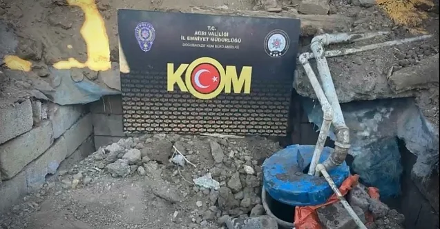 Ağrı’da Gömülü Tankta Kaçak Motorin Ele Geçirildi