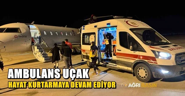 Ağrı’da 2 yaşındaki bebek ambulans uçakla İstanbul’a sevk edildi