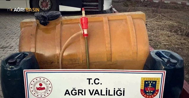 Ağrı’da otobüste 245 litre kaçak akaryakıt ele geçirildi