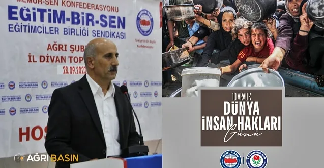 Eğitim-Bir-Sen Ağrı’dan “İnsan Hakları”na Sert Çıkış