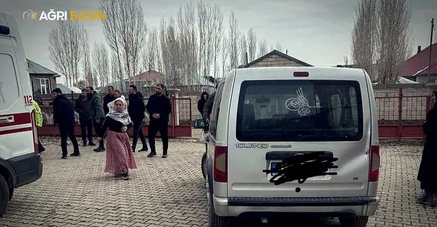 Patnos’ta okul bahçesinde yürek yakan kaza