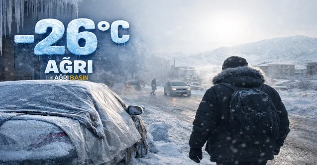 Ağrı’da Termometreler Eksi 26’yı Gördü