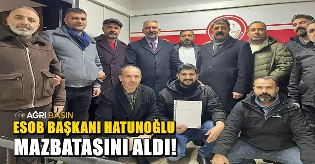 Başkan Hatunoğlu Mazbatasını Aldı, Yeni Dönem Başladı