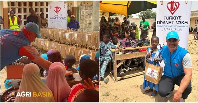 TDV Ağrı Şubesi, Togo’ya iyilik elini uzattı