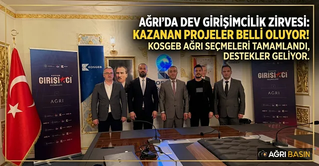 Ağrı’da Girişimcilik Zirvesi: Kazanan Projeler Belli Oluyor!