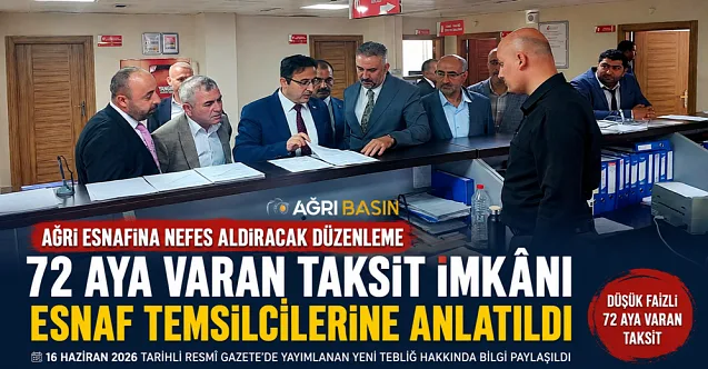 Ağrı esnafına 72 ay taksit desteği anlatıldı
