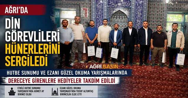 Ağrı’da Din Görevlileri Hitabet ve Ezan İçin Yarıştı