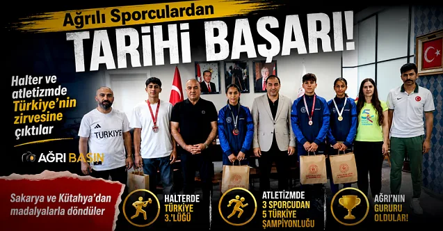Ağrılı Sporcular Türkiye’ye Damga Vurdu