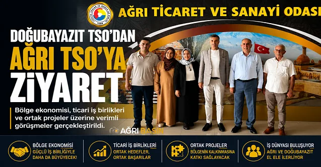 Doğubayazıt TSO’dan Ağrı TSO’ya İş Birliği Ziyareti