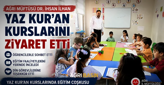Müftü İlhan Yaz Kur’an Kurslarını Ziyaret Etti
