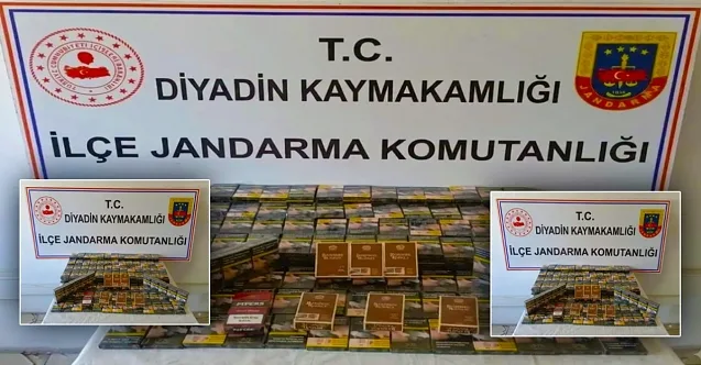Diyadin’de Çekicide 285 Paket Kaçak Sigara Yakalandı