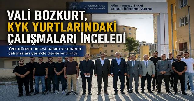 Vali Bozkurt, KYK yurtlarında çalışmaları yerinde inceledi