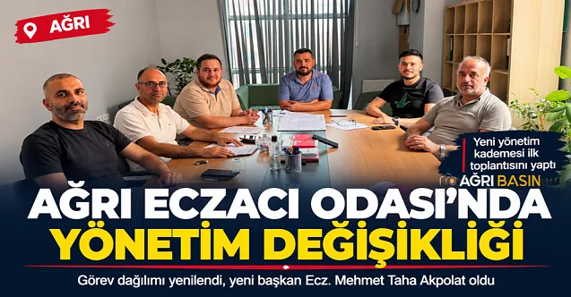 Ağrı Eczacı Odası’nda yönetim değişikliği: Mehmet Taha Akpolat Yeni Başkan