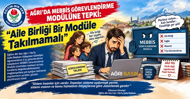 Ağrı’da MEBBİS Görevlendirme Modülüne Tepki