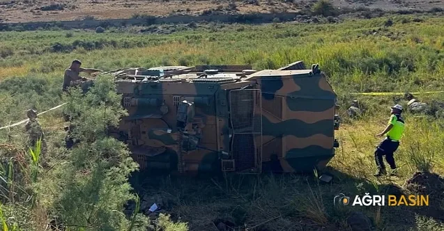 Iğdır’da zırhlı askeri araç devrildi: 1 şehit, 2 yaralı