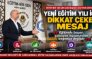 Gümüşer’den yeni eğitim yılı için dikkat çeken mesaj