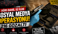 Ağrı Dahil 52 İlde Sosyal Medya Operasyonu