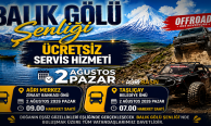 Taşlıçay ​​​​​​​Balık Gölü Şenliği İçin Ücretsiz Servis Müjdesi