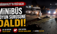 Doğubayazıt’ta Minibüs Koyun Sürüsüne Daldı: 30 Koyun Telef